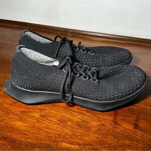 Allbirds Men's Tree Dasher Black/Black Running Sneakers Size 12 EUC